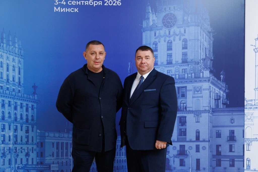Andrey Berman with a colleague at the XX Pharmaceutical Projections conference