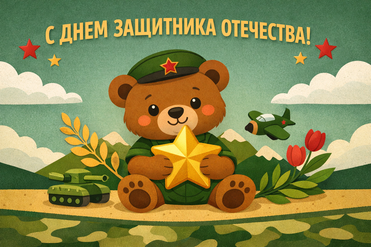Иллюстрация к новости: Поздравляем с Днём защитника Отечества